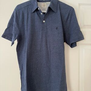 Men's Volcom Blue Polo Shirt